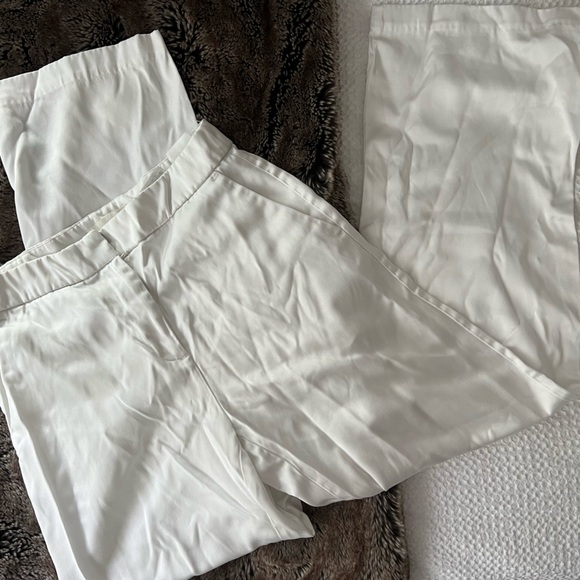H&M Pants - H&M Elegant White Wide-Leg Pants
